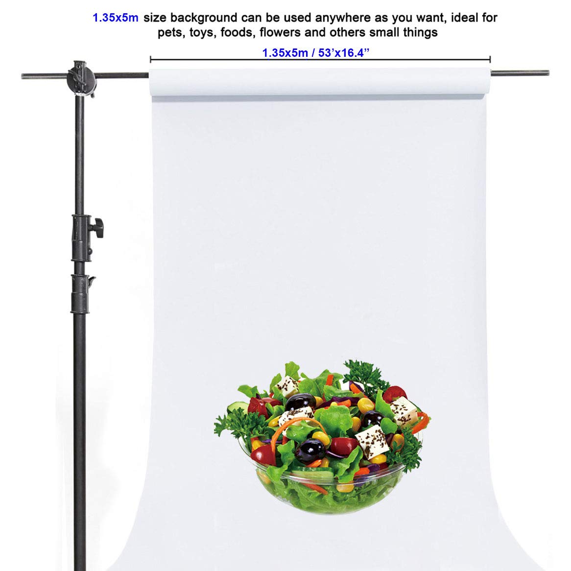 Buy Yizhily 1.35m x 5m Arctic White Photography Photo Backdrop