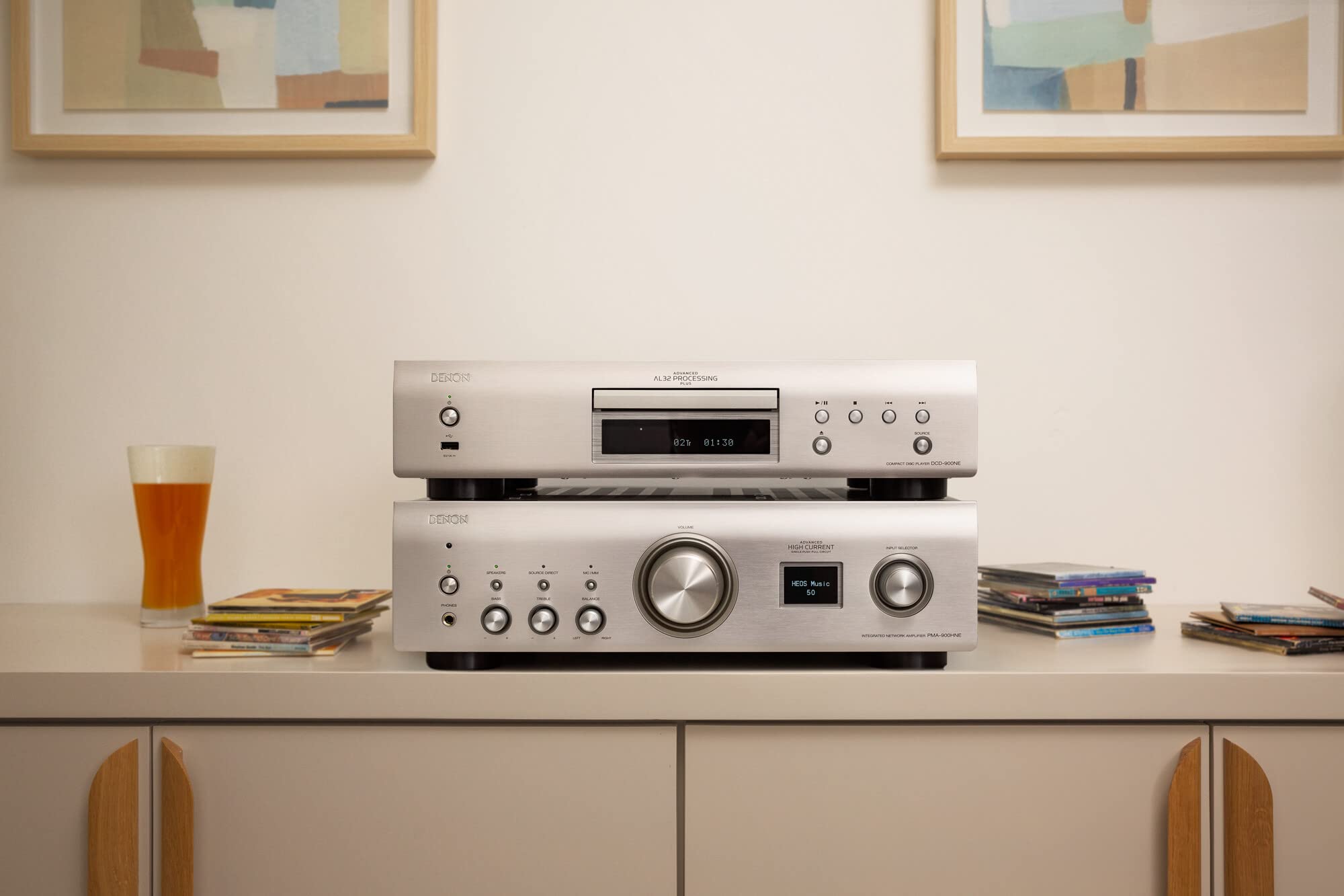 DENON PMA-900HNE, Amplificatore e Streamer Integrato, Colore Silver