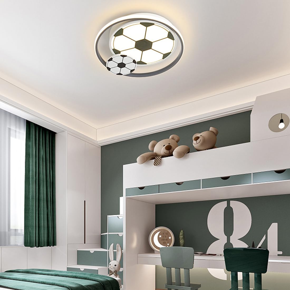 QYQIAN Lampada Da Soffitto A LED Dimmerabile Lampada Da Camera Da Letto Per Ragazzi E Ragazze Illuminazione A Soffitto Moderna Con Plafoniera Telecomandata Per Soggiorno Materna Ufficio (Pink,55CM
