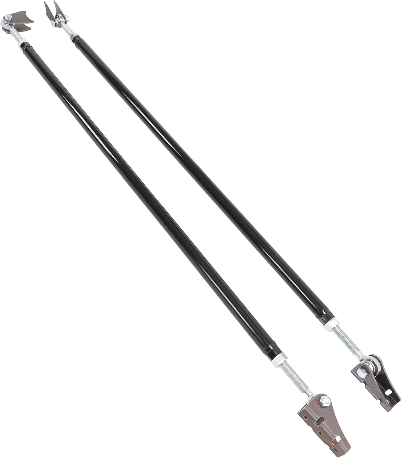 72" Traction Tie Bars Compatible with 2001-2019 Short Bed Trucks Steel Black Powder Coated
