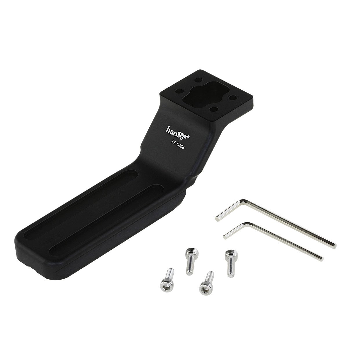 Haoge LF-C468 Pied de rechange pour collier d'objectif Canon EF 400 mm F2.8 IS/ISII, 600 mm f/4 IS/II/III 800 mm F5.6 IS, RF800 mm, RF600 mm F4, RF 400 mm Intégré Arca Swiss Type Plate Adaptateur