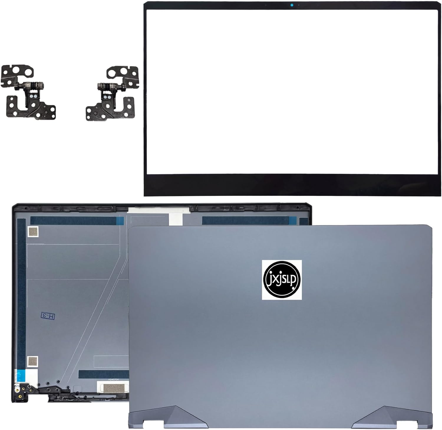 Replacement LCD Back Cover Top Lid with Hings with Front Bezel for MSI GE66 Raider MS-1541 MS-1542 MS-1543 MS-1544 10SD 10SE 10SF, Raider GE66VR 9S7-154114 Series Laptop 307541A413