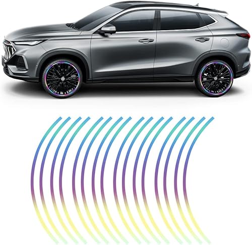 chevrom 16 calcomanías universales para llanta de rueda calcomanías universales de 17 a 19 pulgadas calcomanías impermeables para llanta de rueda