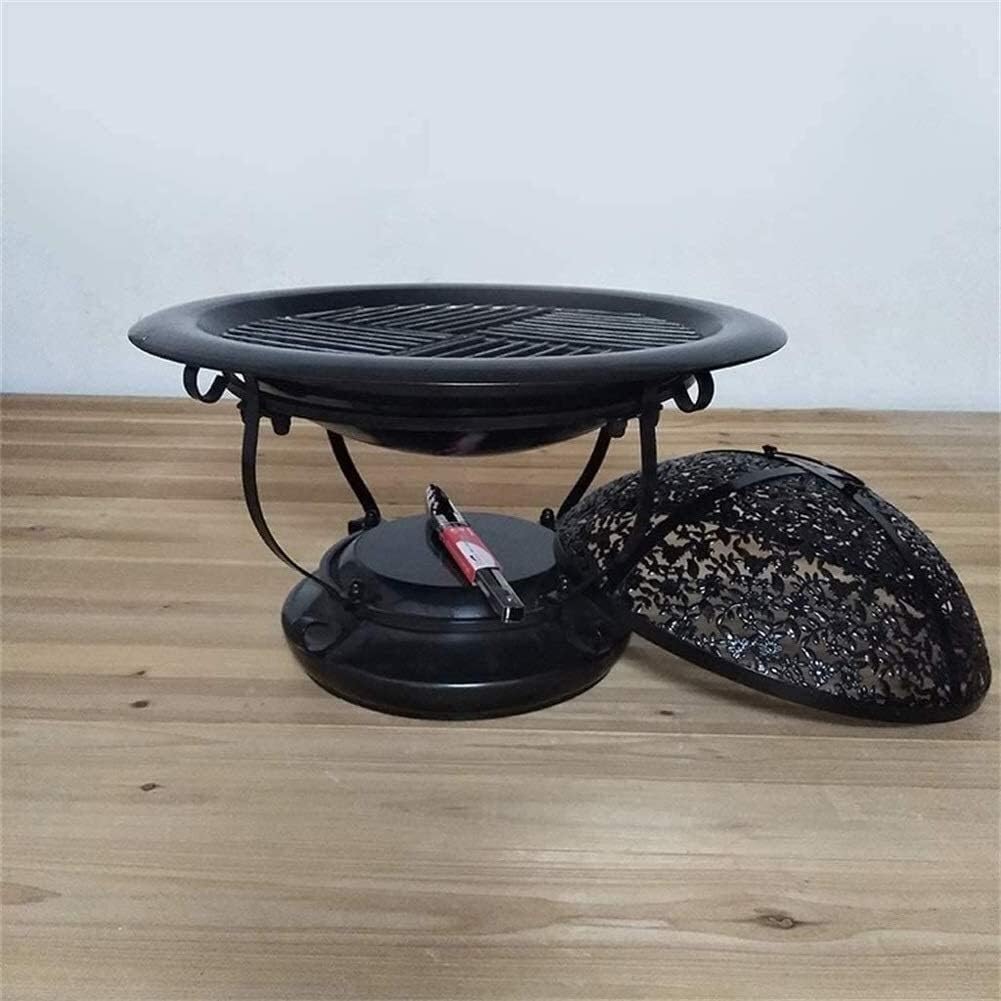 Outdoor Fire Pit Outdoor Steel Wood Burning Fire Pit, Multifunctional Metal Fire Pit Garden BBQ Firepit