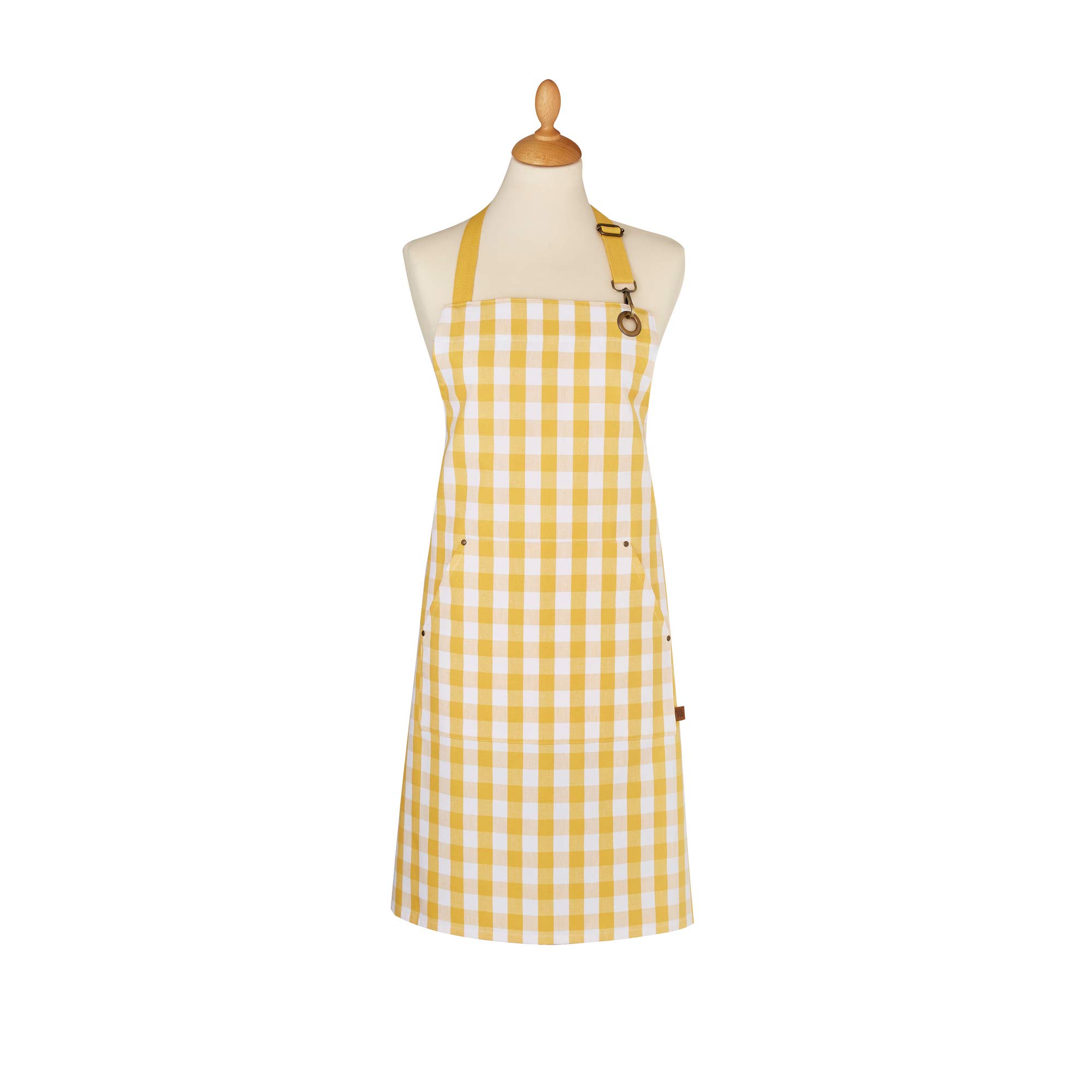 Ulster Weavers Multi Cotton Apron Gingham Yellow 7Giy01