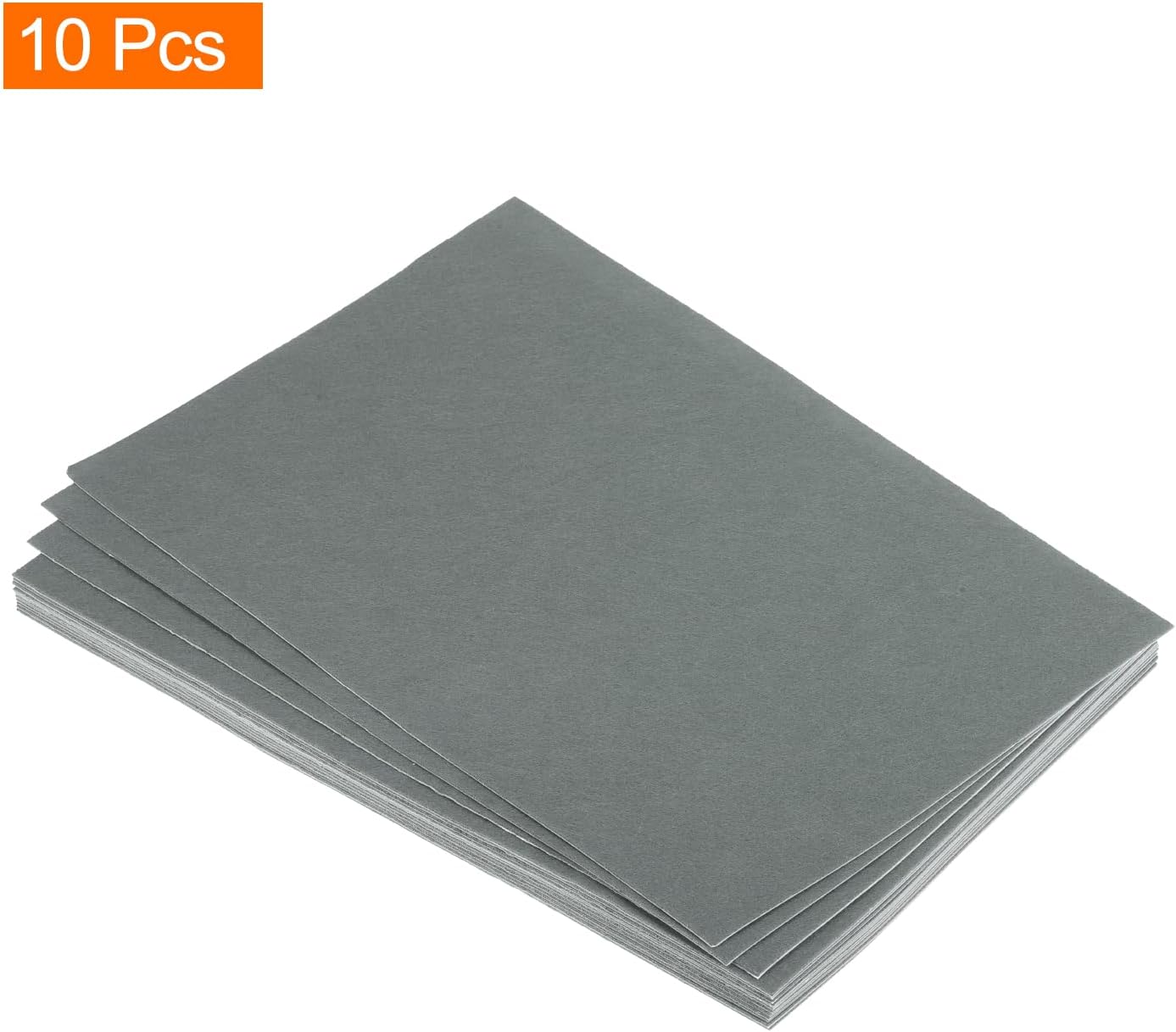 MECCANIXITY Adhesive Felt Sheets, Felt Fabric Crafts Back Adhesive Felt Sheets 11.8 inch x 7.9 inch Peel and Stick Water Gray for DIY Sewing Crafting Projects 10 Pcs