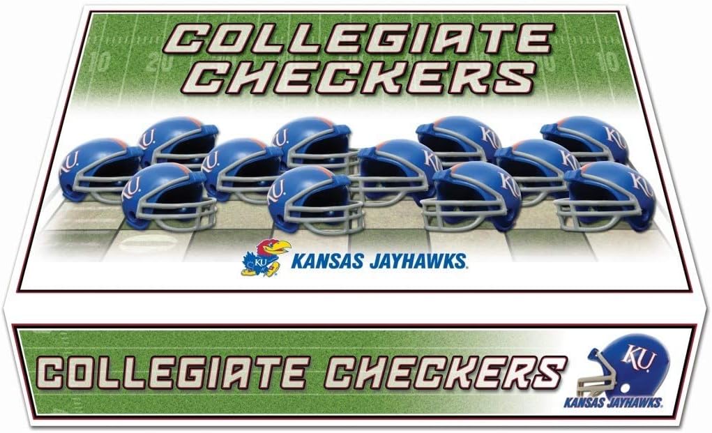 NCAA Kansas Jayhawks Miniature Helmets Checker Set
