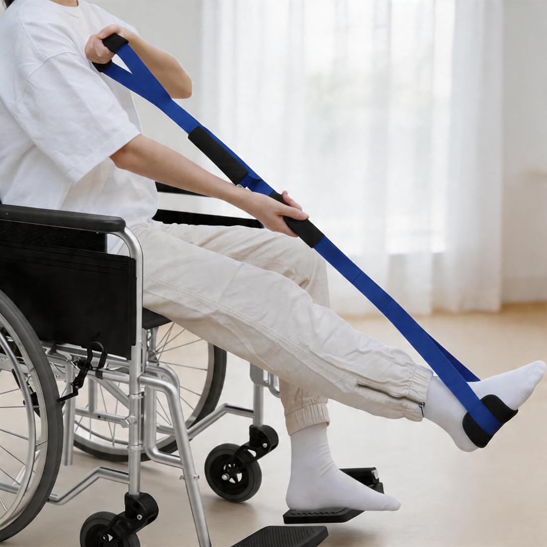 39Inch Long Leg Lifter Strap Rigid Foot Lifter After Hip Knee Replacement Mobility Aids Foot Lifters for Disabled and Elderly — Amazon image 7
