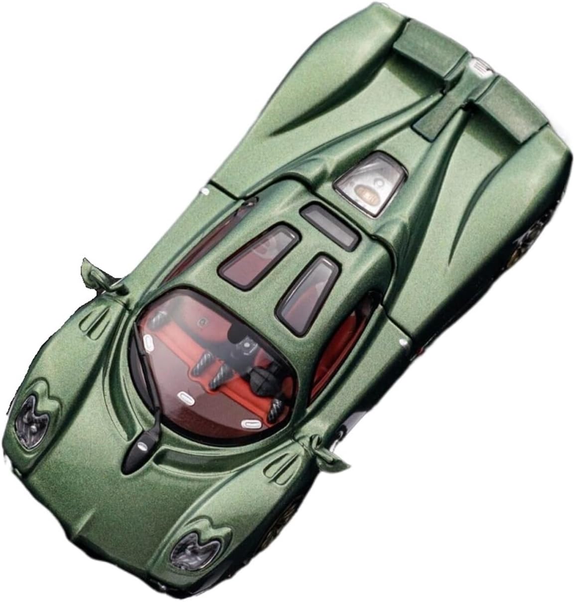 Metal Die Cast Toy Cars 1:64 for Pagani Utopia Magnetic Opening Small Scale Alloy Car Model Collection Ornaments for Home Or Office Décor