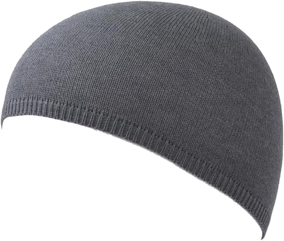 CHARM Mens Kufi Prayer Hat - Islam Cap Tight Beanie Summer Sports Skull Cap
