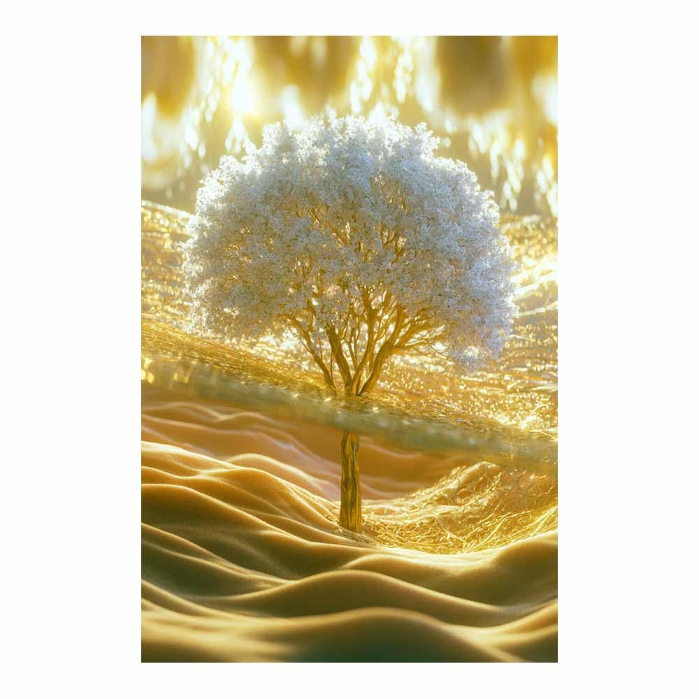 HOQIU Tree Of Life Wall Art Vibrants colorful tree canvas prints, nature wall art, for Bathroom Home Office Decor(Multicolor)-30x40cm Unframed