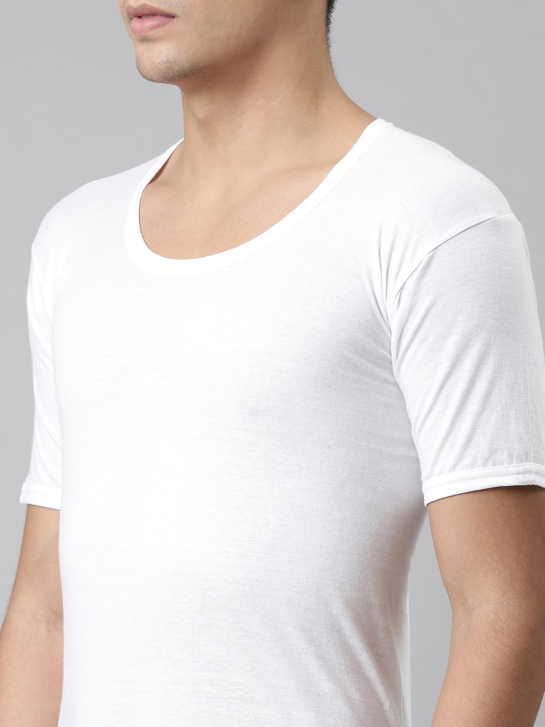 Dixcy Scott Josh Men 100% Breathable Cotton Short Sleeves Vest (Pack of 10)