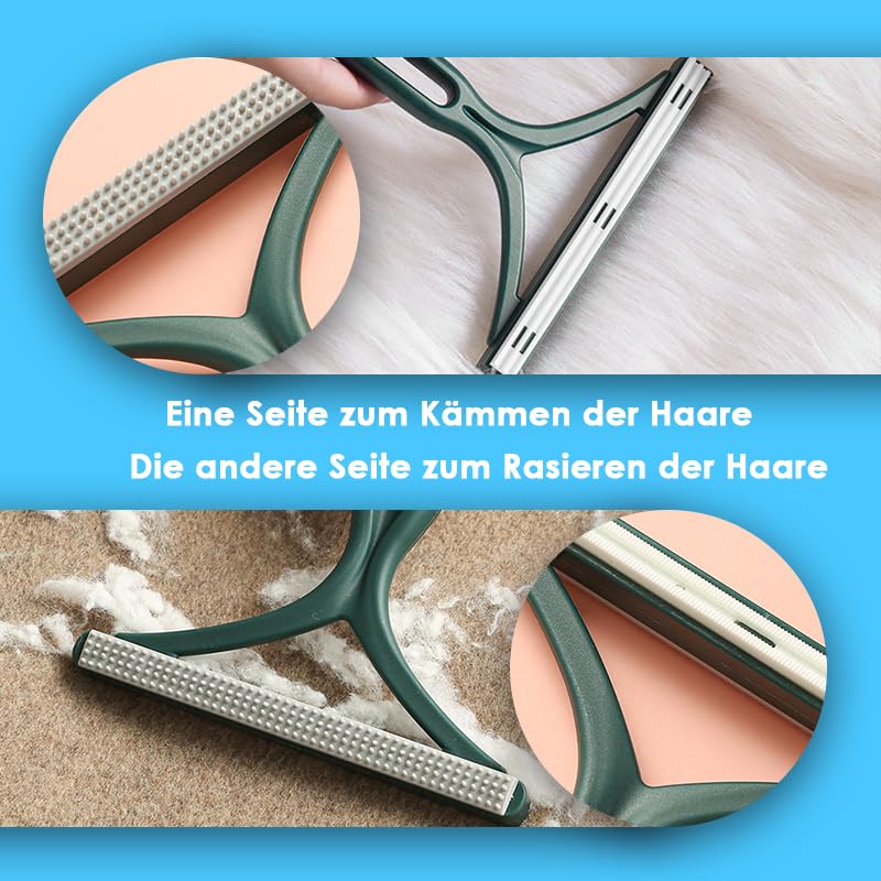 Tierhaarentferner Fusselrasierer 3Pcs Wiederverwendbare Fusselrolle Tierhaare, Katzenhaarentferner Hundehaare Entfernen Fusselbürste,Tierhaarbürste Tierhaarentferner für Kleidung,Sofa,Bett