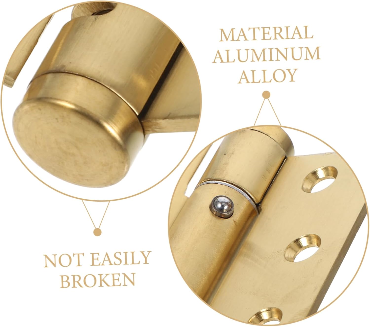 2pcs Self Closing Door Hinges for Pantry Cabinet Garage Door Slam Prevention