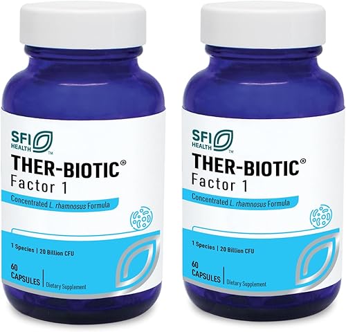 Miniatura 9 de Klaire Labs Ther-Biotic Factor 1 Probiótico - Lactobacillus Rhamnosus Probiótico - 20 mil millones de CFU - intestino sin lácteos + apoyo