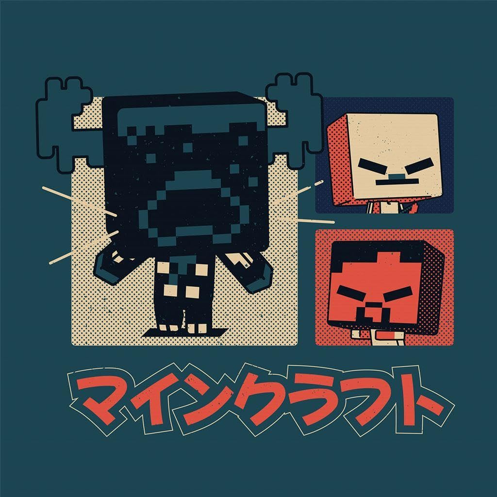 Toile Minecraft Chibi 30x30 cm pour décorer un mur de chambre vide