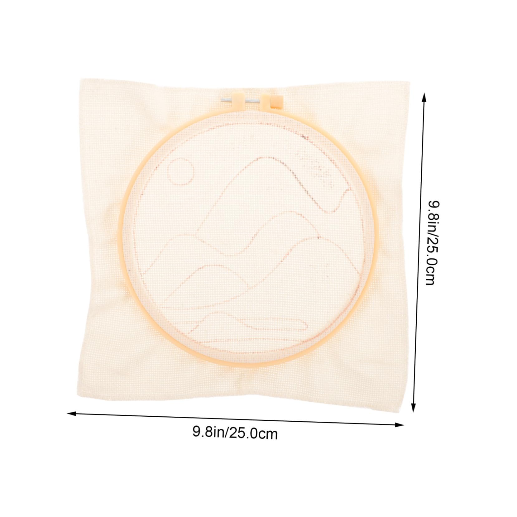 Homoyoyo 1 Set Punch Needle Material Kit for Beginners Complete Craft Tools with Embroidery Frame Yarn and Punch Pen for Creative Activities and Beautiful Handicrafts