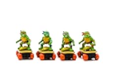 Teenage Mutant Ninja Turtles Switch Kick Skaters Pack of 4 - Gyro Self-Stabilizing Rip-Cord Powered Skateboard Toy – Gift, Stock Stuffer for Ages 3+