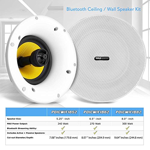 WiFi Bluetooth Ceiling Mount Speakers 5.25" inWall/inCeiling Dual