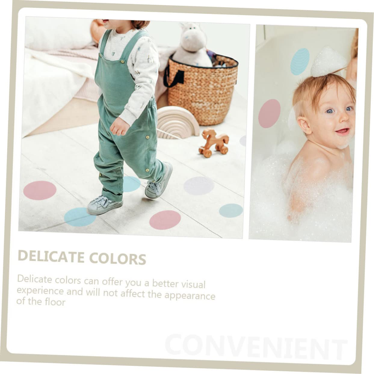 Amosfun 3 Juegos Pegatinas Redondas Antideslizantes para Bañera De Bebé Pegatinas Circulares para Bañera De Bebé Pegatinas Redondas Pegatinas Impermeables Pegatinas para 36 Uds * 3