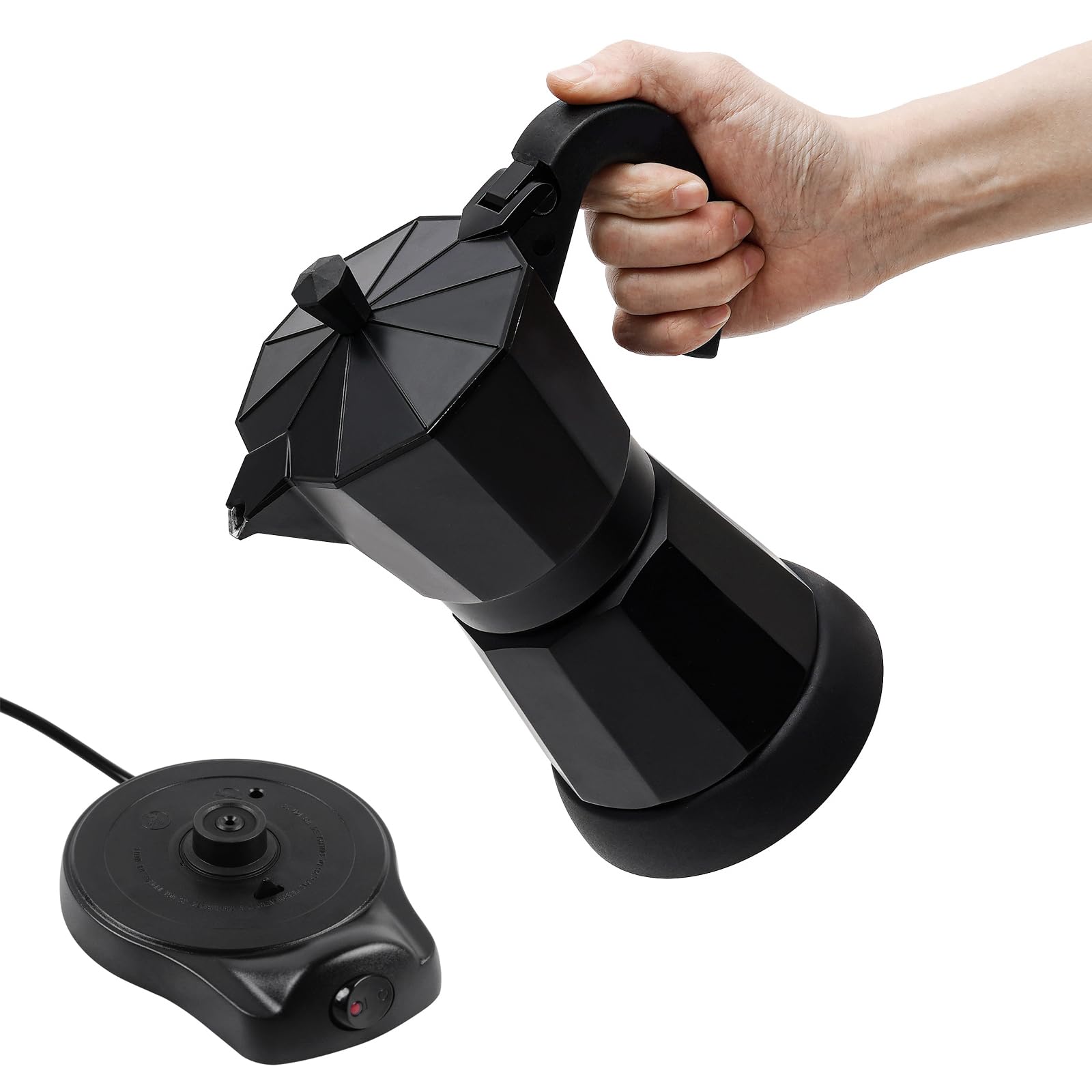 Ekspres do espresso, elektryczny ekspres do kawy, na 6 filiżanek (300 ml)