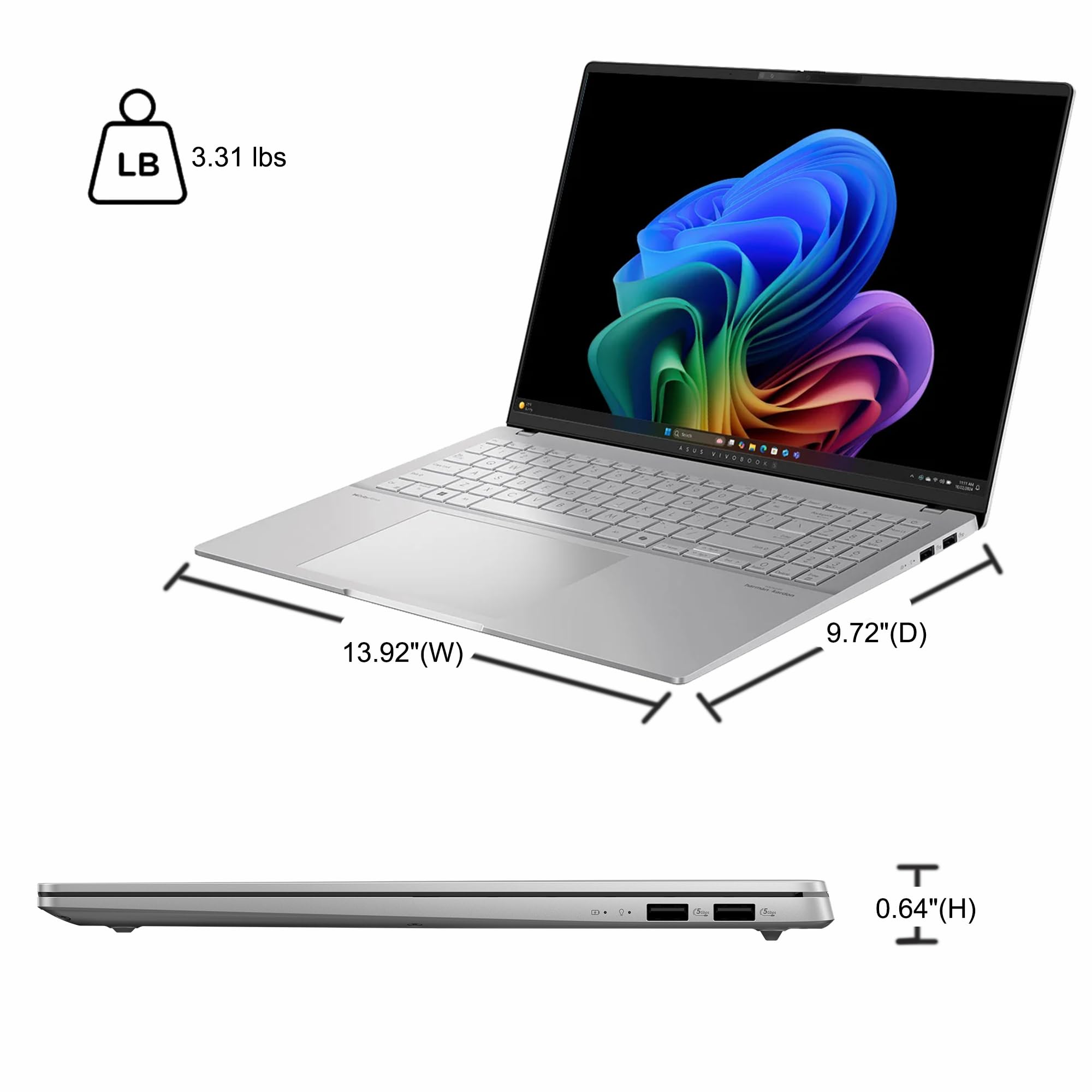 Amazon.com: ASUS Vivobook S16 AI Laptop 16
