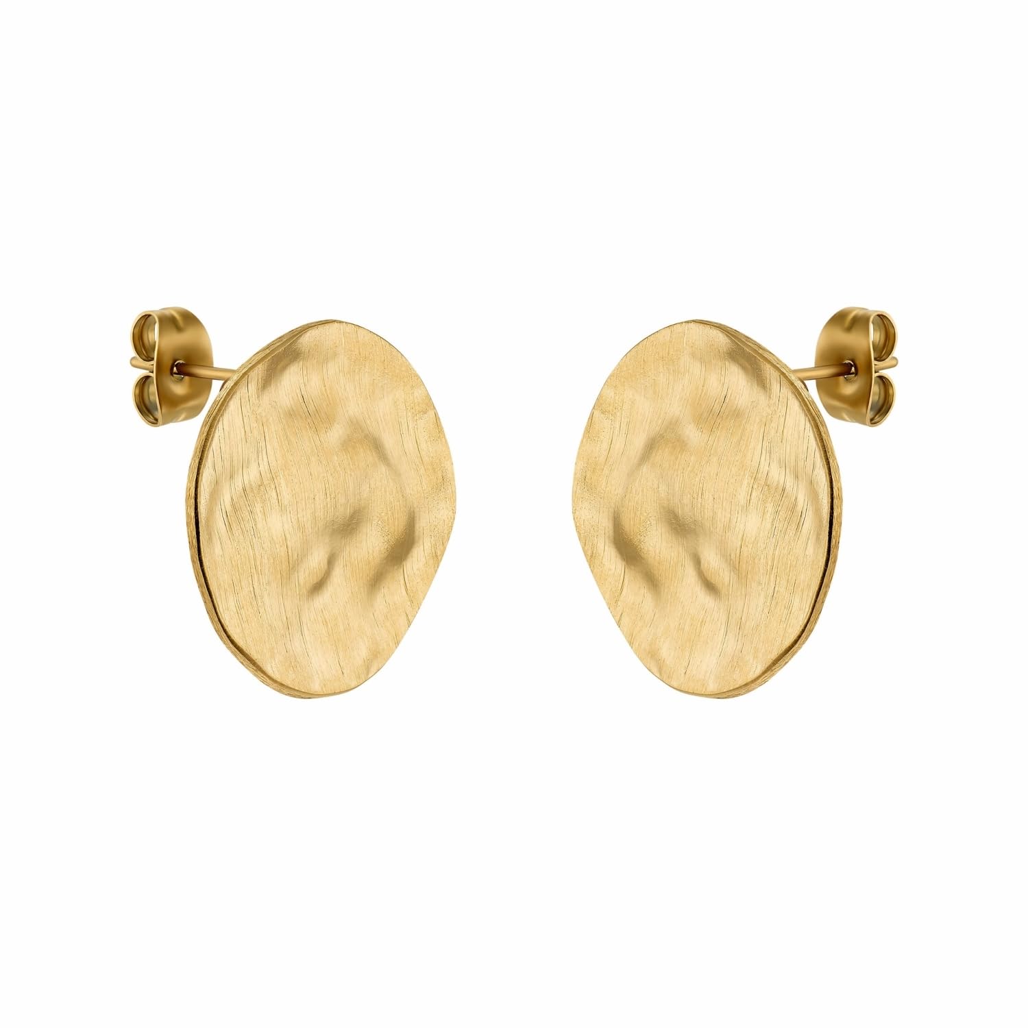 NOELANI Ohrstecker Edelstahl Damen Ohrschmuck, 2 cm, Gold, Kommt in Schmuck Geschenk Box, 2032740