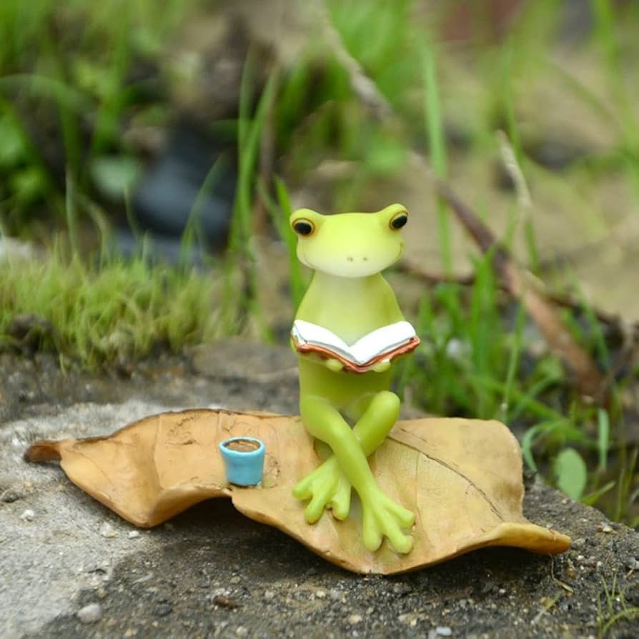 Amazon.co.jp: MJKQ9 カエル 置物 かえる グッズ 玄関 雑貨 人形