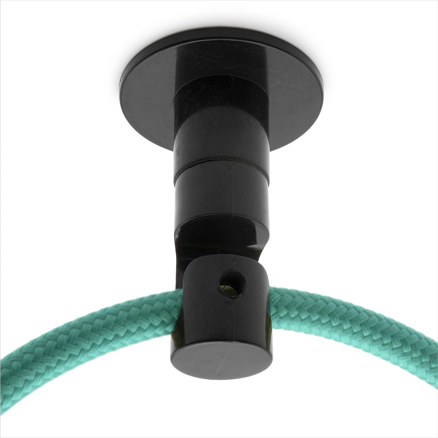 AMARCORDS5 x Ceiling Hook Decentralizer for Lamps and Pendant Lights Vertical Suspended Ceiling Hook - Electric Cable Decentralizer BLACK