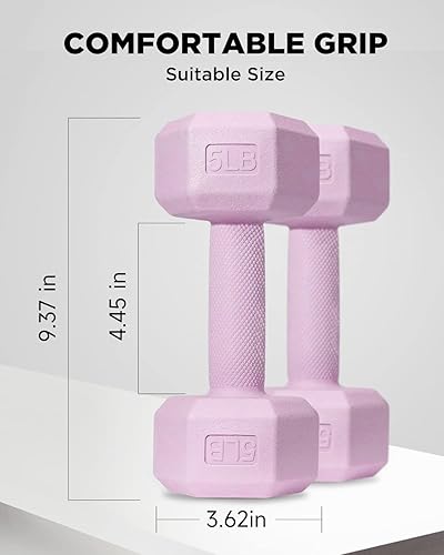 Miniatura 4 de Juego de 2 mancuernas de 51015202536 libras, juego de 2 mancuernas de fácil agarre, pesas de brazo para hombres y mujeres, equipo de ejercicio de