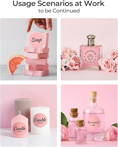 Miniatura 9 de Etiquetas adhesivas térmicas de círculo rosa de 2 pulgadas+etiquetas de envío rosadas