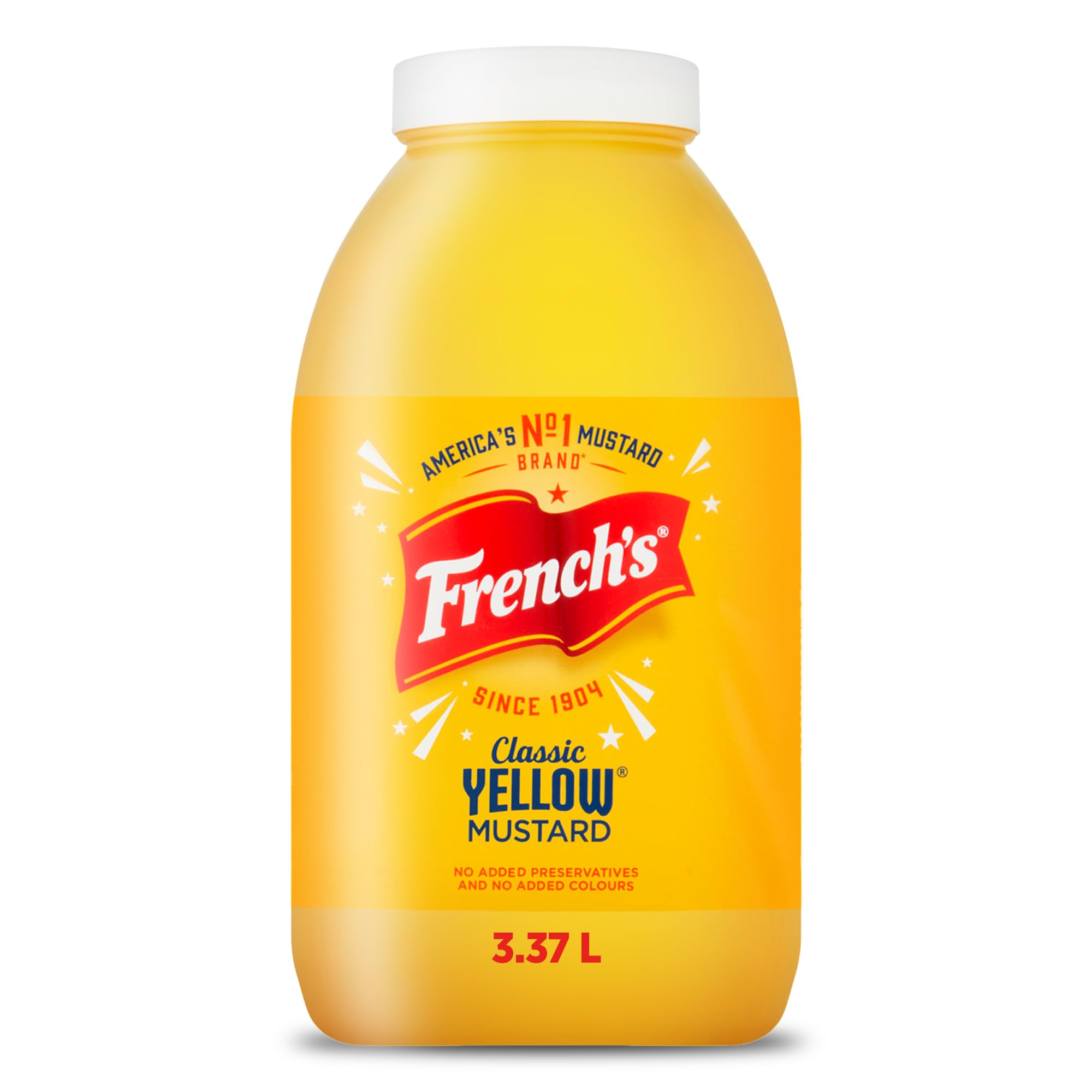 French's Classic Yellow Mustard, Deep & Tangy Flavour, Versatile Condiment, Bulk Container, Food Service Size, 3.5kg