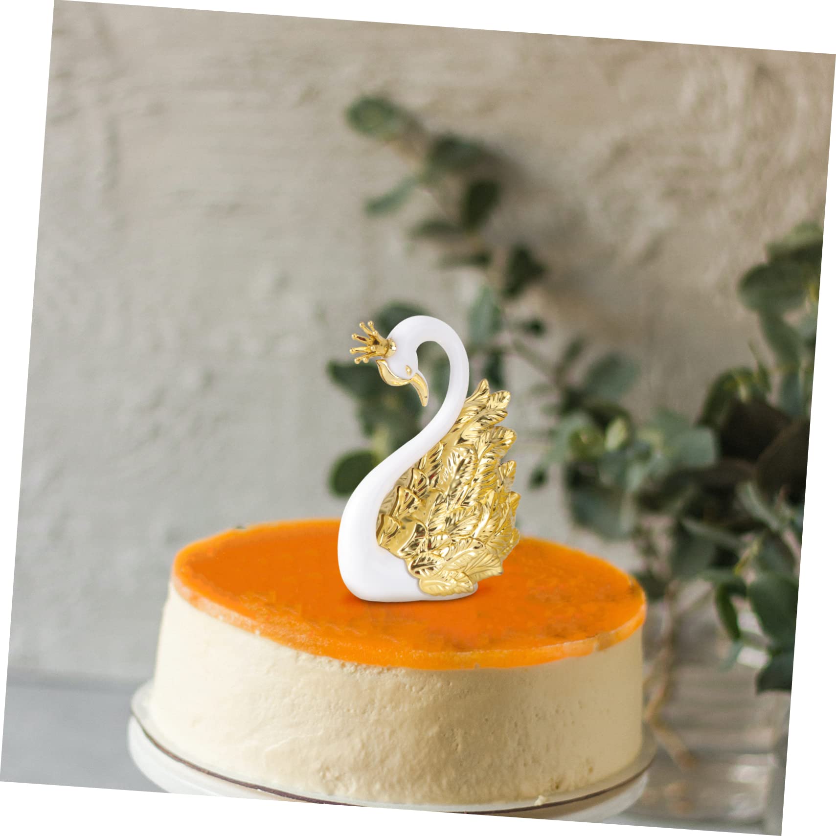 MAGICLULU 2 Stück Krone-Figuren – Goldene Kunststoff-Skulptur, 10 Cm Hoch, Für Kuchen, Hochzeit Oder Deko