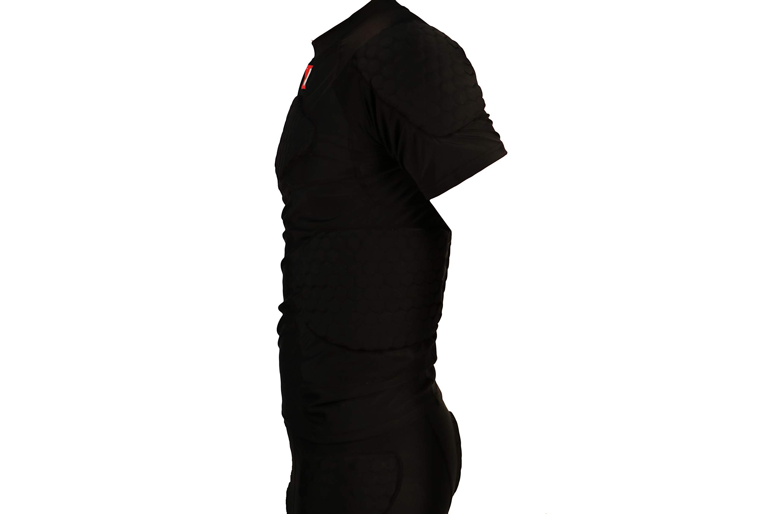 BARNETT FS-09 T-Shirt Manches Courtes de Compression, 4 pièces intégrées, Football américain