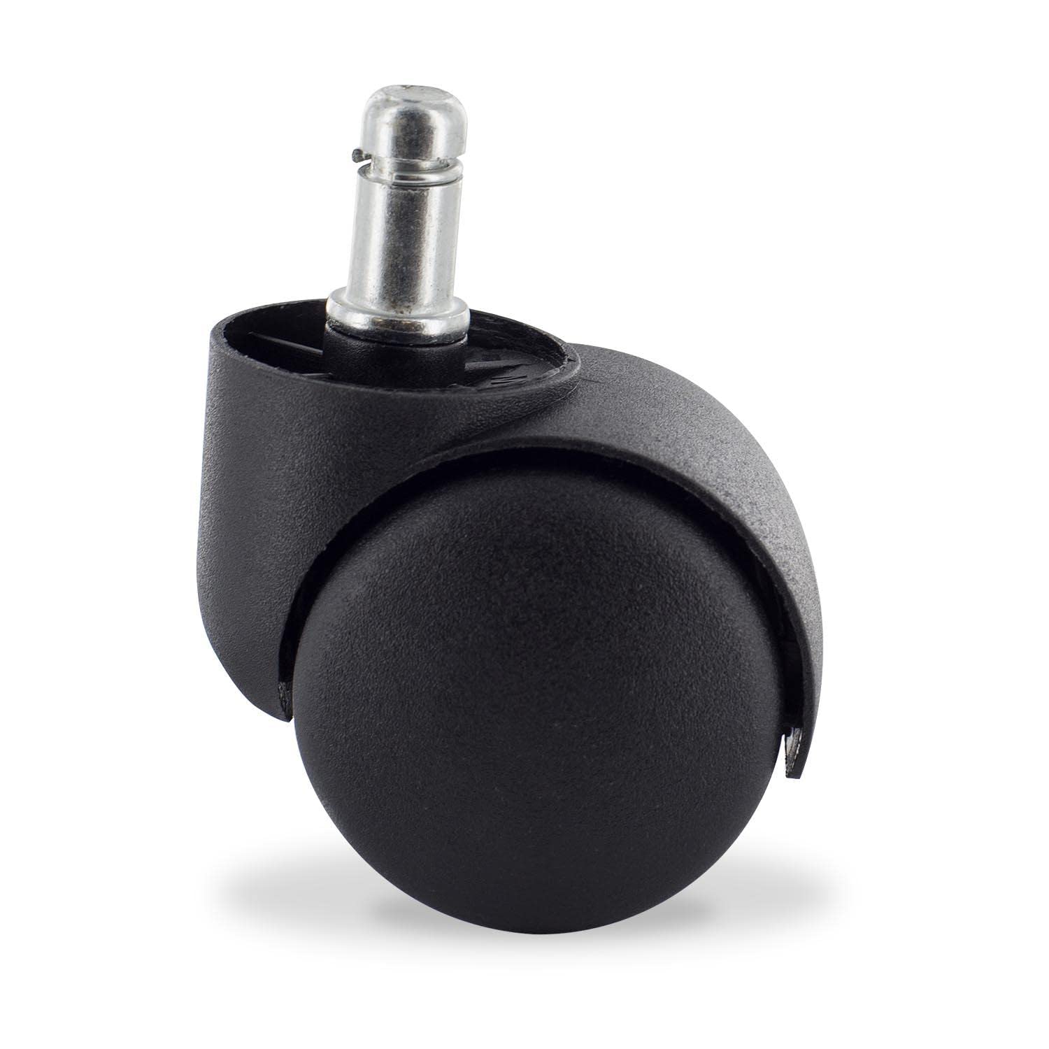Outwater's Office Chair Replacement Caster Wheels | Nylon Material with Universal Stem/Grip Neck Stem 7/16" X 7/8th | Set of 5