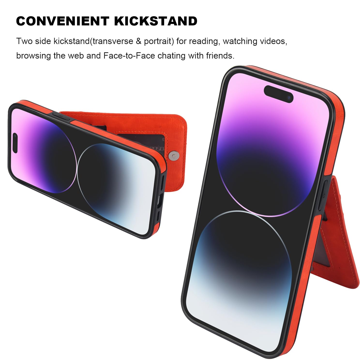 KIHUWEY Compatible With IPhone 14 Pro Max Case Wallet With Credit Card