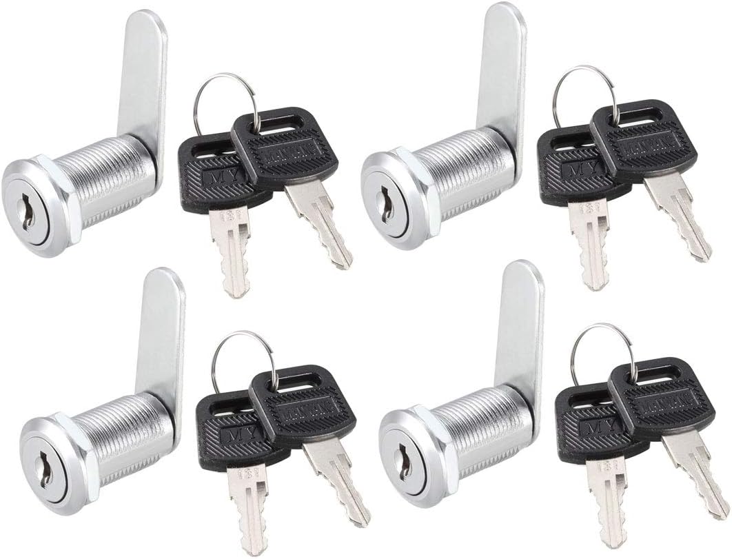 sourcing map Drawer Cam Lock, 11/8" Cylinder Length with No.3