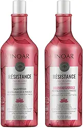 Inoar, Kit Résistance Flor de Lótus – Shampoo e Condicionador, Hidratação Profunda, Fortalecimento Capilar, Brilho Intenso e Redução de Frizz, 2x1L