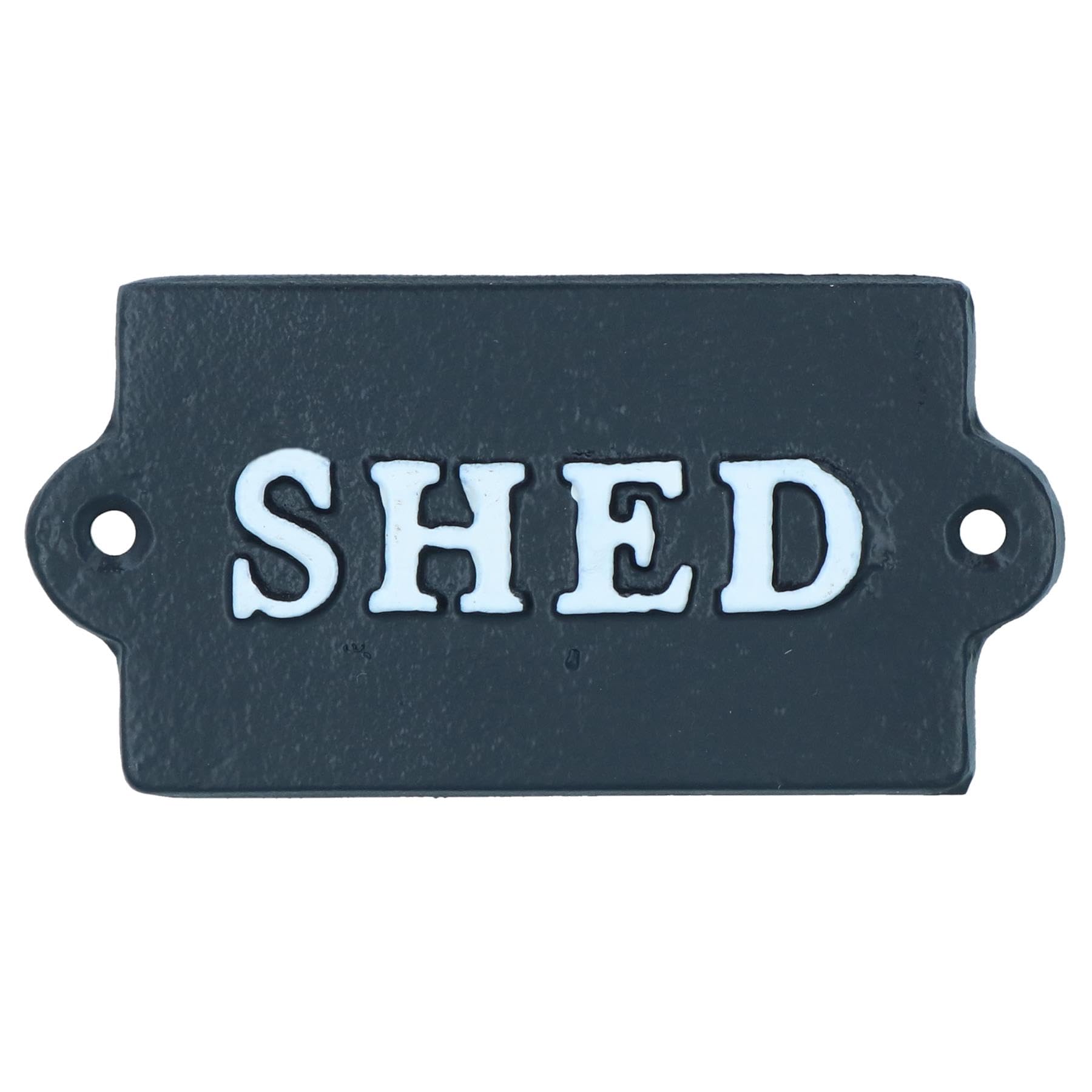 Shed Cast Iron Sign Plaque Wall Door Garden Yard Workshop Garage Hotel Shop