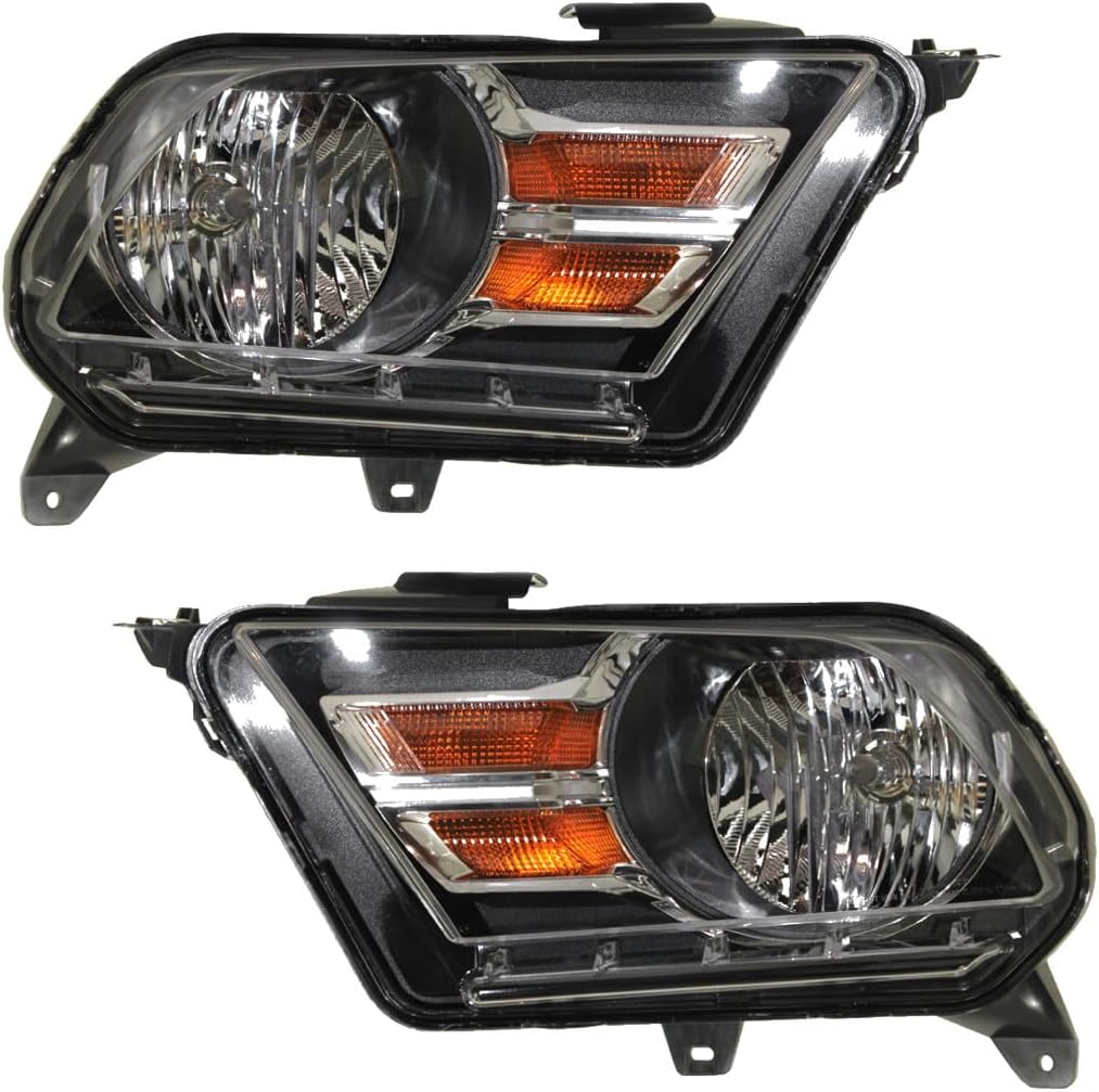 For Ford Mustang 2010 11 12 13 2014 Headlight Assembly Passenger Side | Base | Replacement For FO2503281 | AR3Z 13008 A