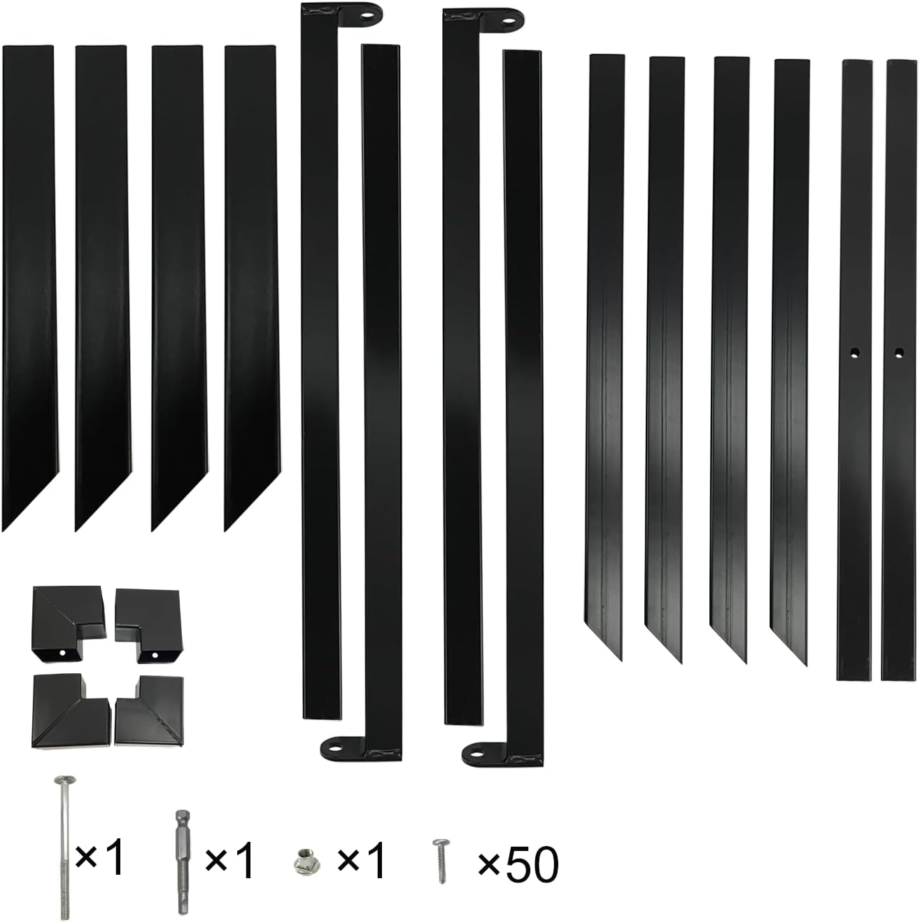 AC Security Cage, Adjustable Height and Width, Steel Air Conditioner Protection Cover for Round or Squared incl., Self-Tapping Screws