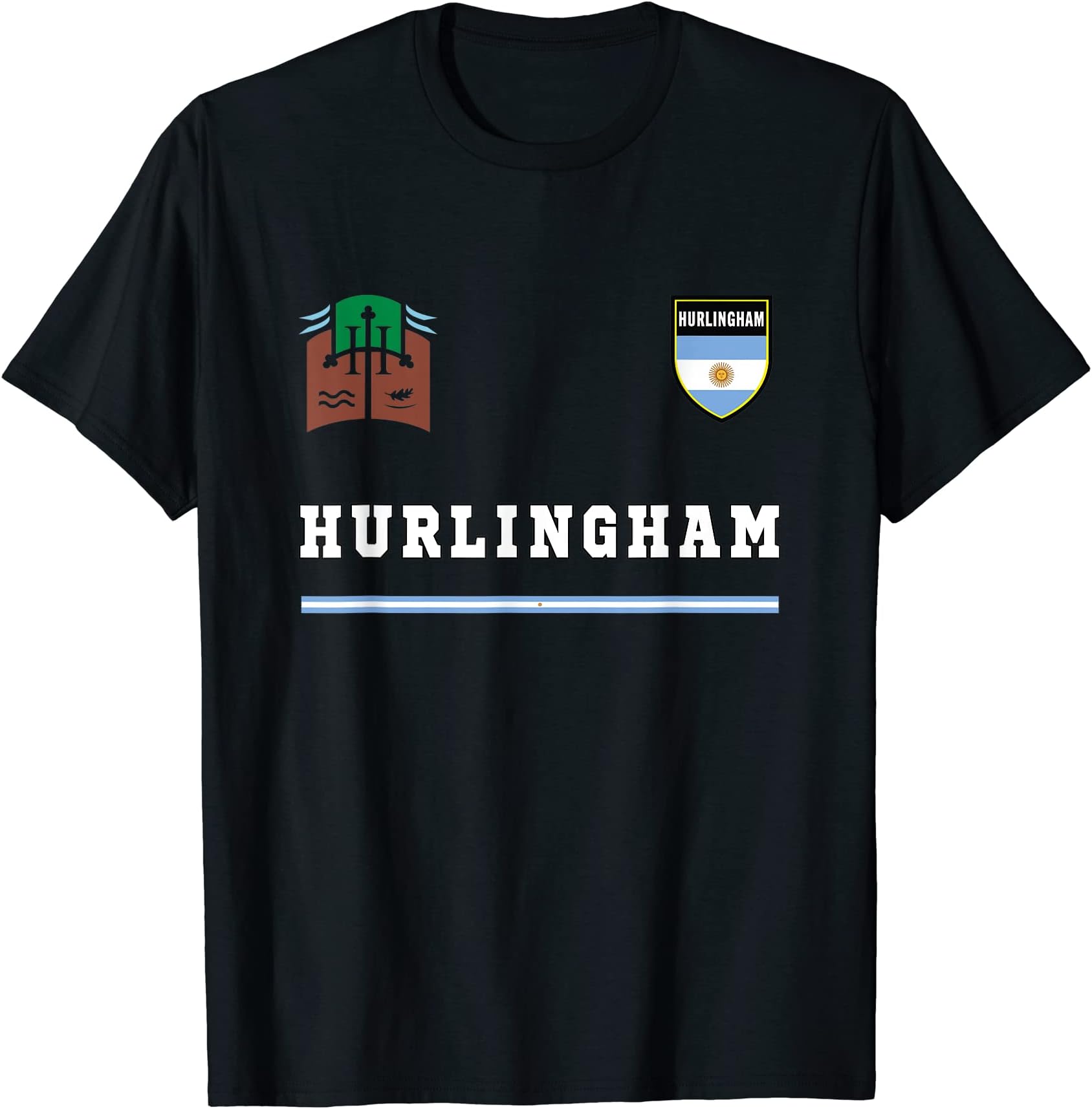 Hurlingham Sports/Soccer Flag National pride Gift Souvenir T-Shirt
