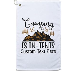 Style In Print Golf Towel Camping Tents Chalet Shed Shack Tilt Cotton Bag Accessories