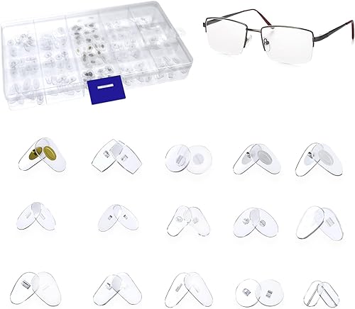 MMOBIEL 150 pares de gafas kit de reparación transparente transparente gafas de ojos almohadillas de soporte de nariz gafas gafas de sol