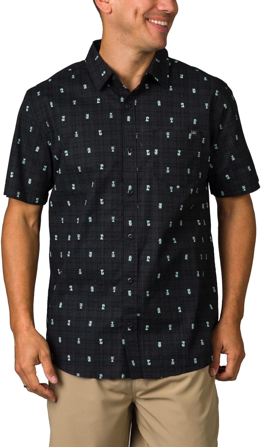 Reef Mens Reef Chaplin Short Sleeve 1 Pocket Classic Shirt