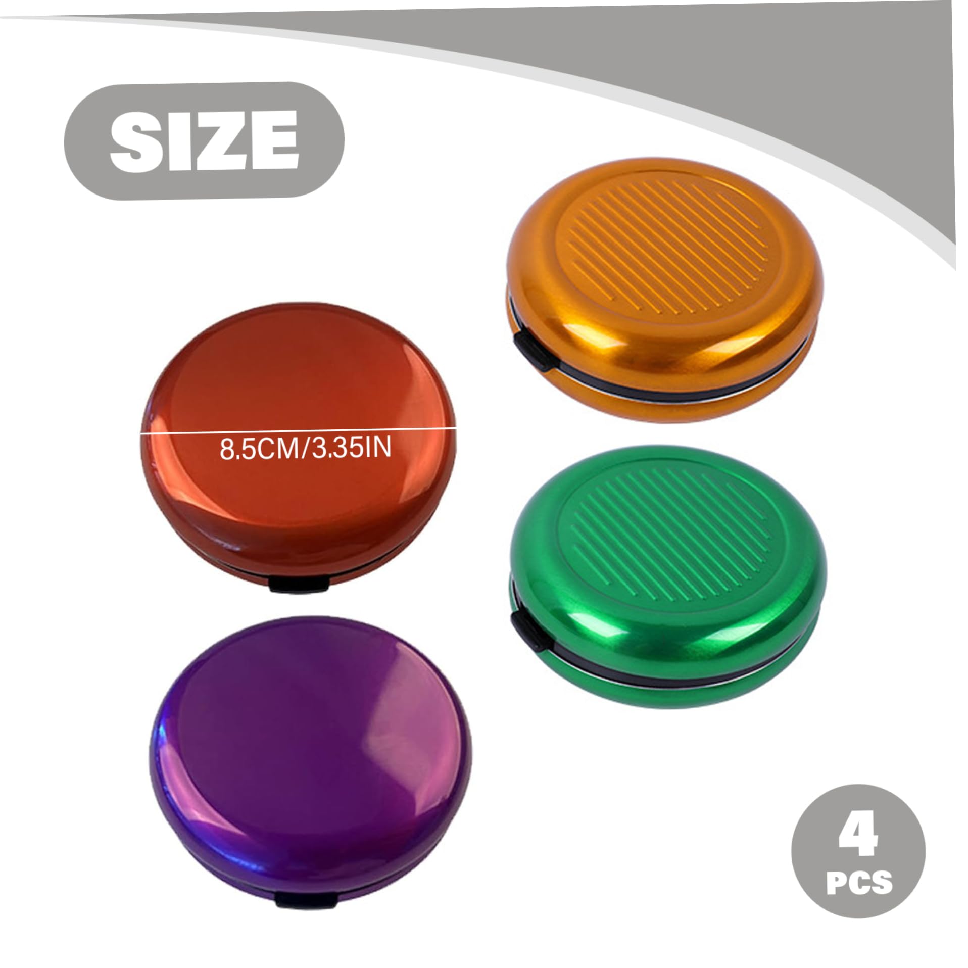 Organizzatore di monete giapponese, distributore di monete portatile con specchio per borsa auto 4 pezzi da 3, 4 pollici 7 slot porta giapponese, porta yen, distributore di
