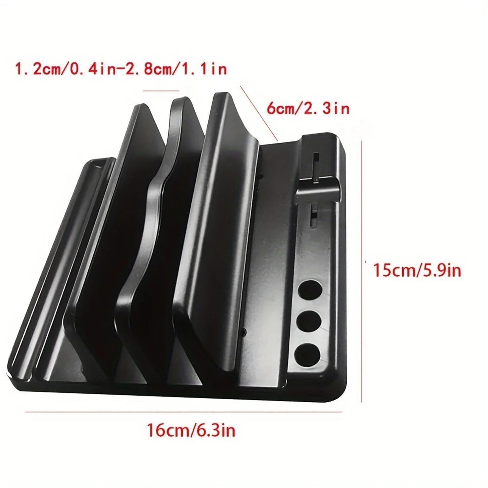 Laptop Ständer Vertikal Multifunktionaler, Verstellbarer Dual-Slot-Schreibtisch-Organizer for Ablets-Telefone, platzsparender Halter for das Home Office