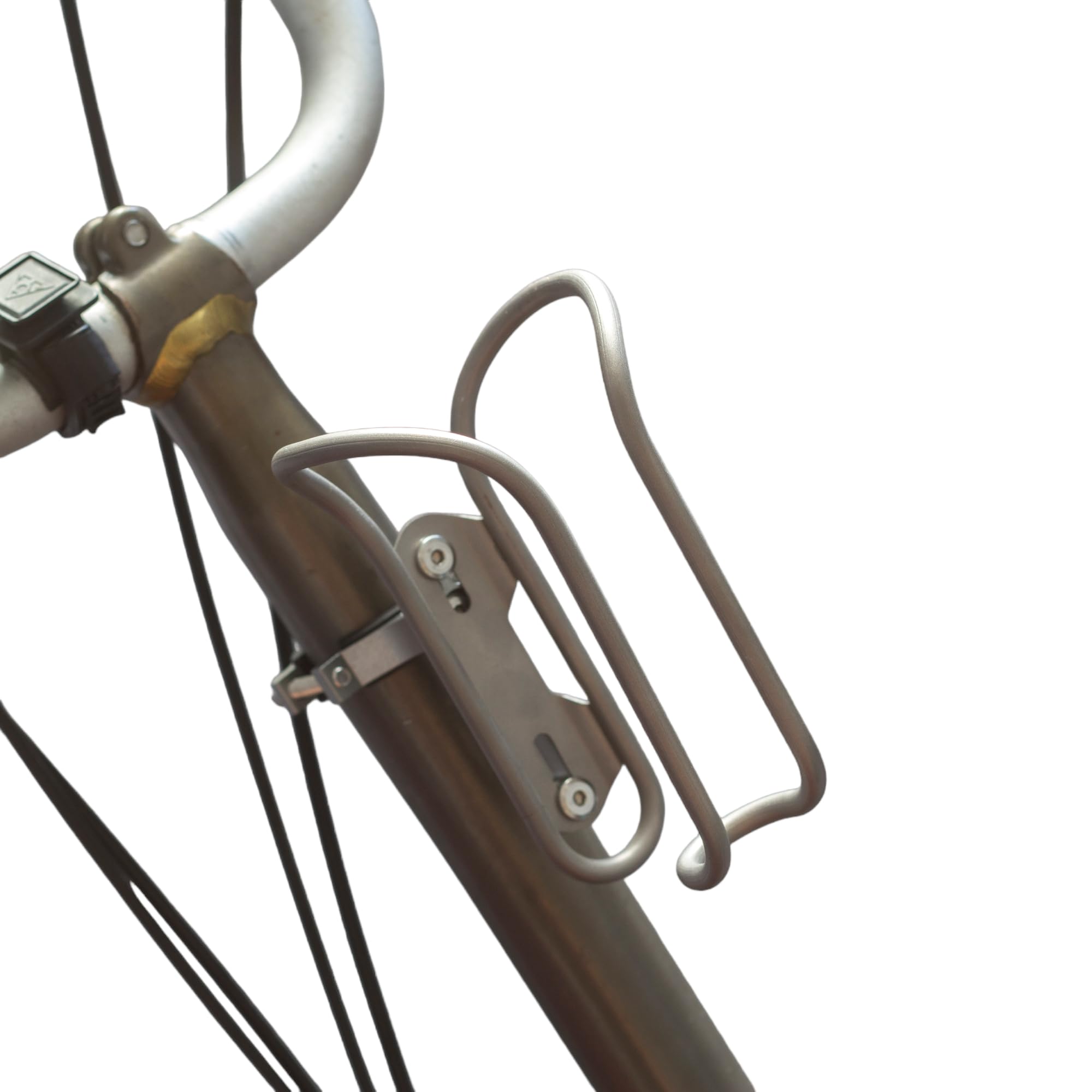 Soporte para Botella de Agua de Titanio para Bicicleta Plegable Brompton (diseño A)