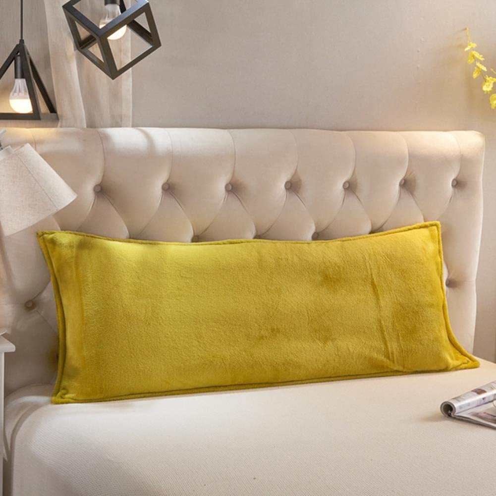 Taie d'oreiller flanelle ultra douce 45x180cm lavable et résistante pour literie