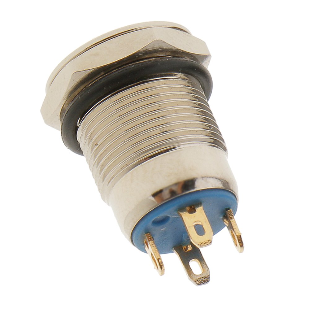 MagiDeal Stainless Steel Blue LED Momentary Push Button Switch 12mm-image-45